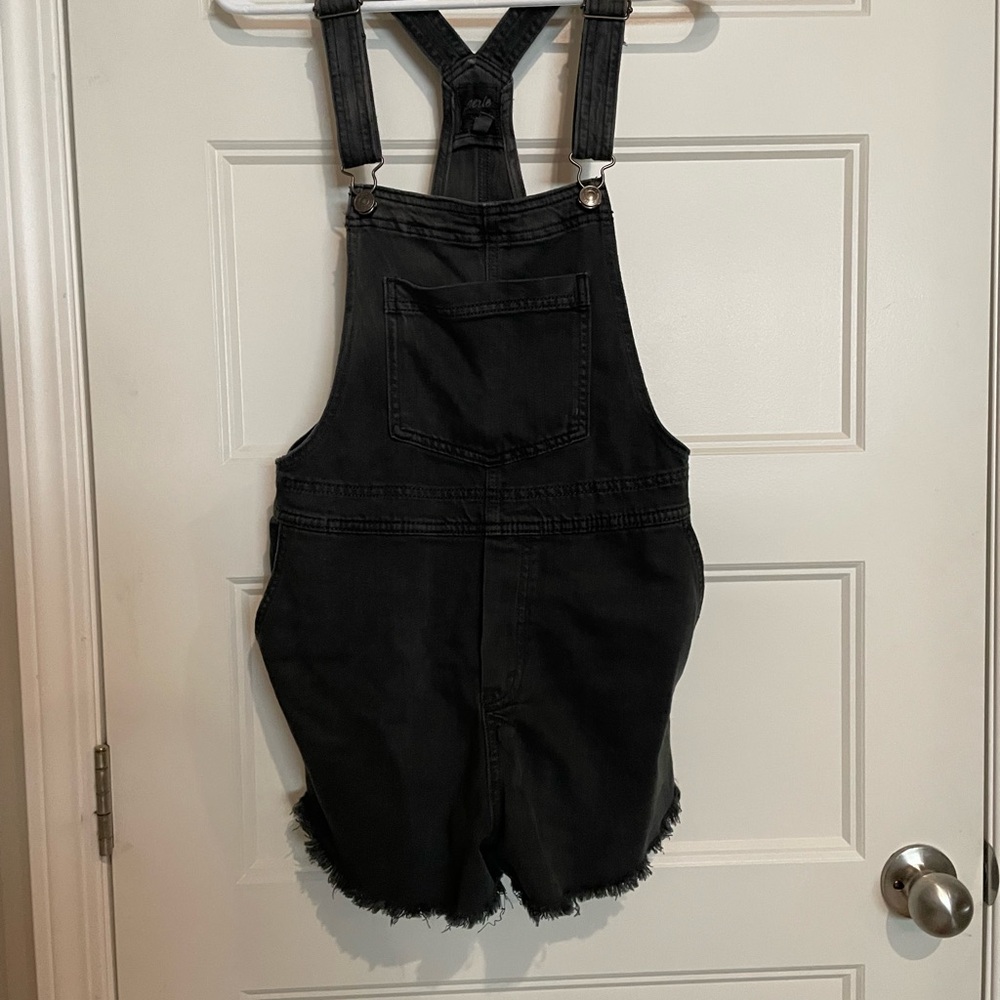 3/$20 Aerie Charcoal Denim Overalls